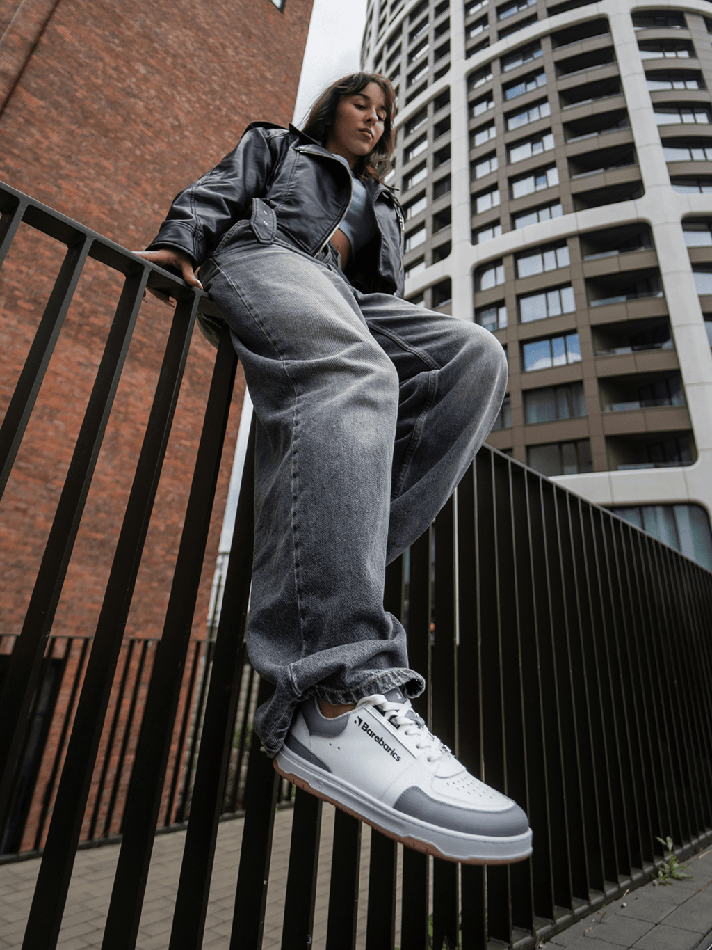 Barefoot Sneakers Barebarics Wave - White & Grey - Barefoot Shoe Store