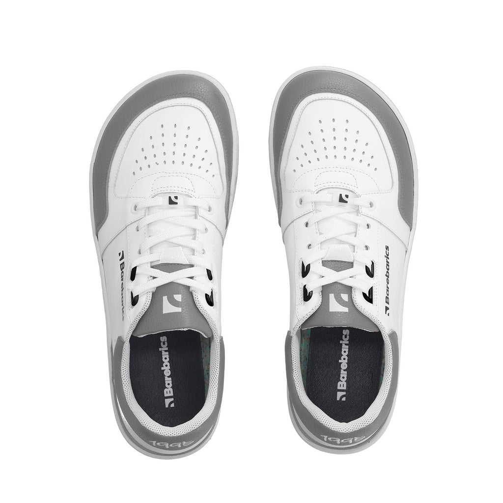 Barefoot Sneakers Barebarics Wave - White & Grey - Barefoot Shoe Store