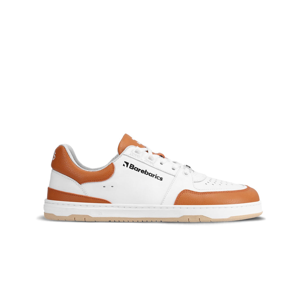 Barefoot Sneakers Barebarics Wave - White & Orange - Barefoot Shoe Store