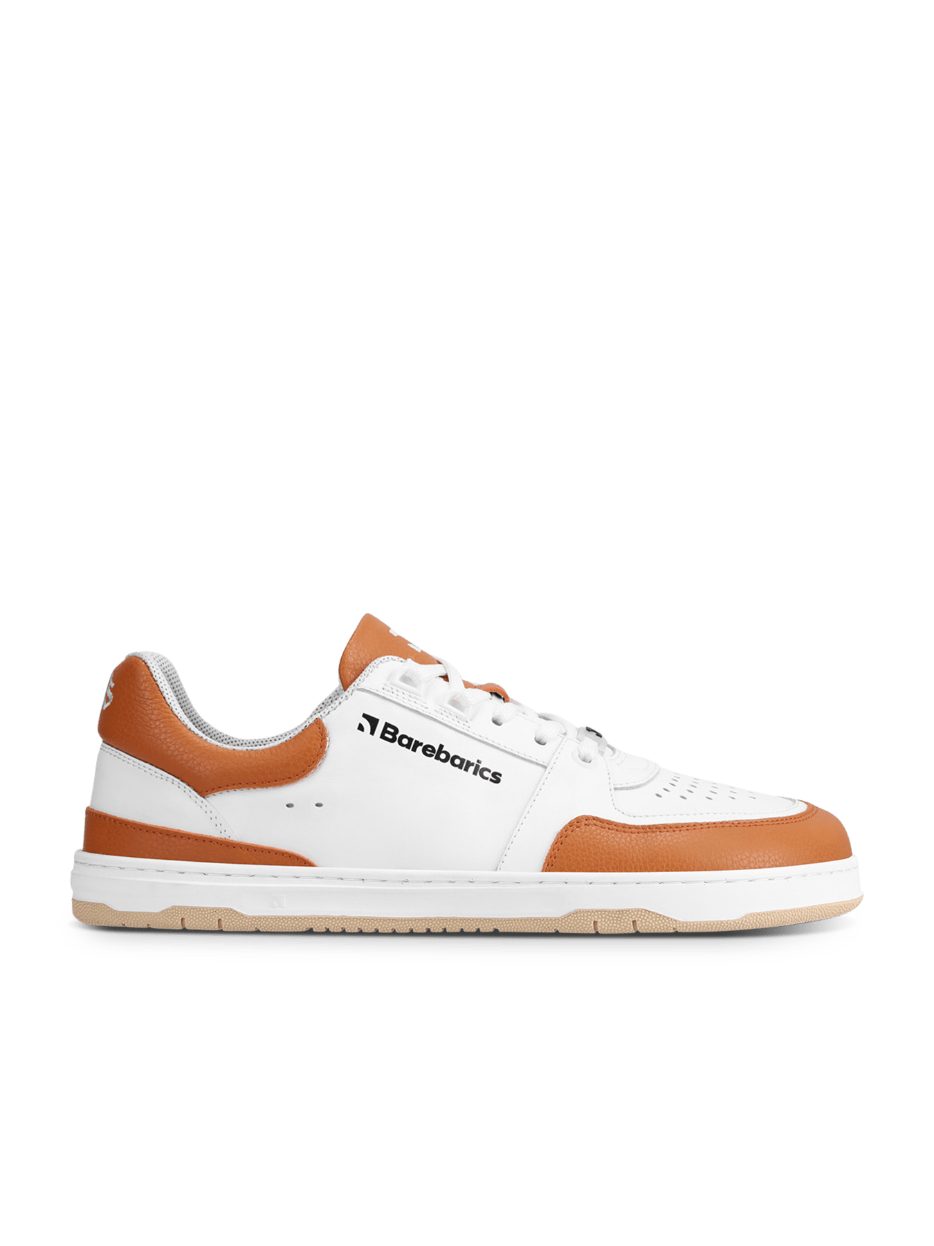 Barefoot Sneakers Barebarics Wave - White & Orange - Barefoot Shoe Store