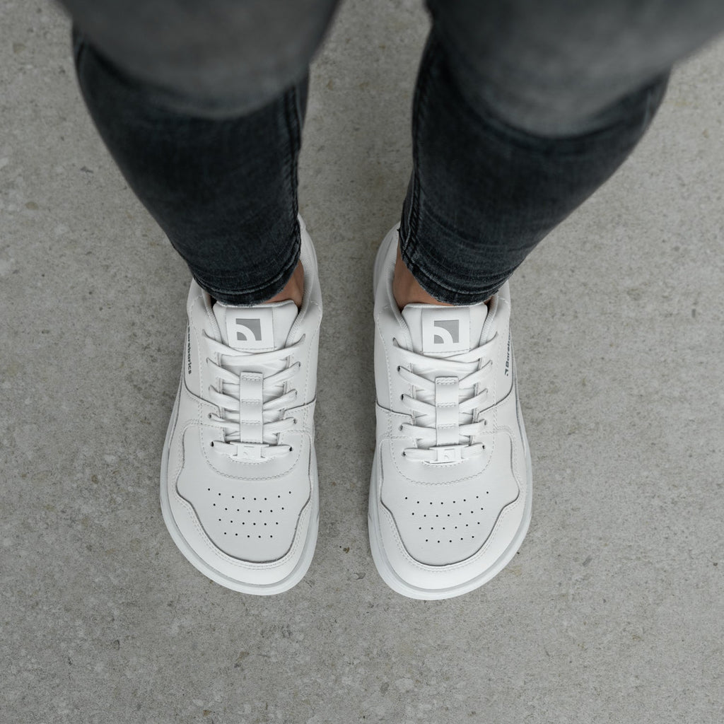 Barefoot Sneakers Barebarics Zing - All White - Barefoot Shoe Store