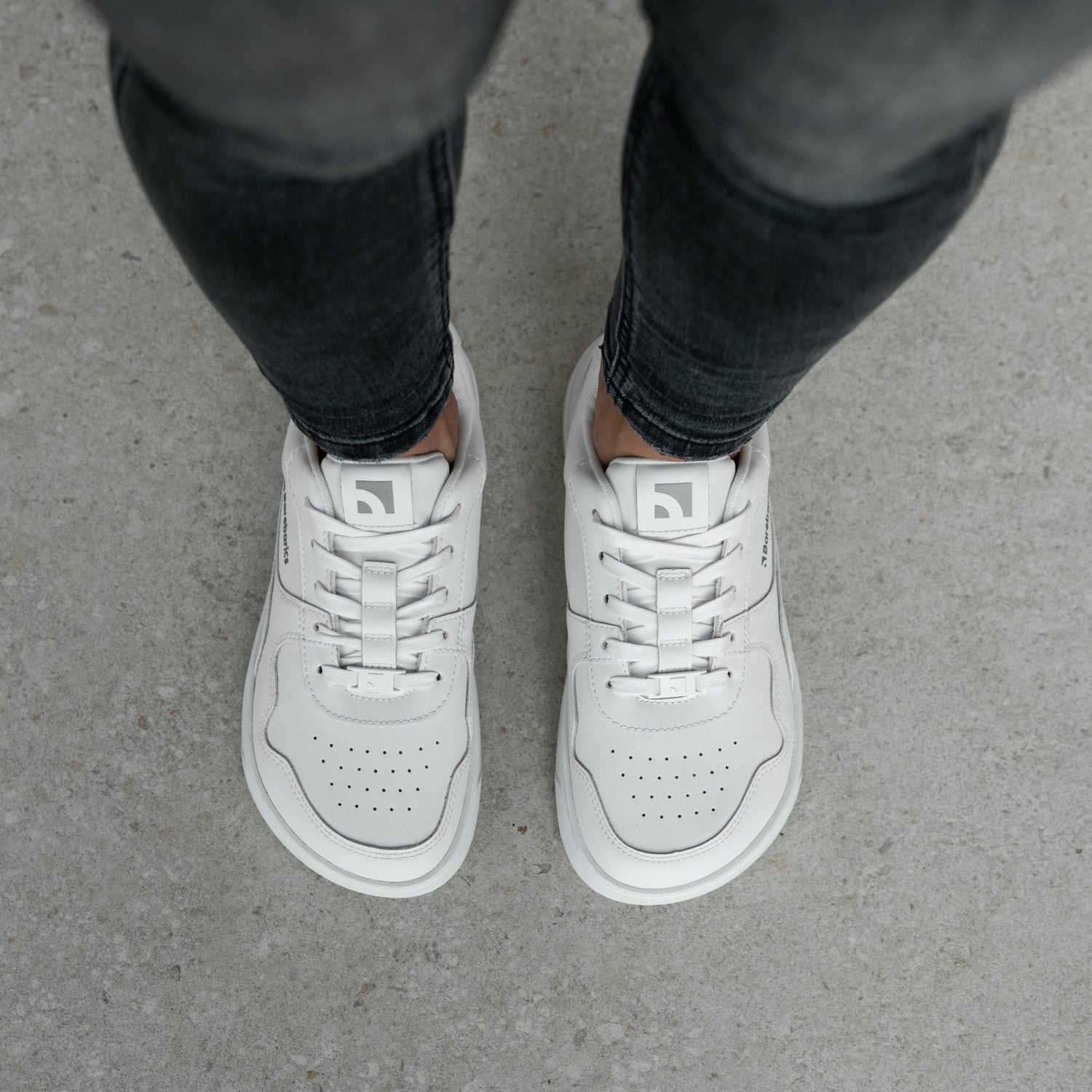 Barefoot Sneakers Barebarics Zing - All White - Barefoot Shoe Store