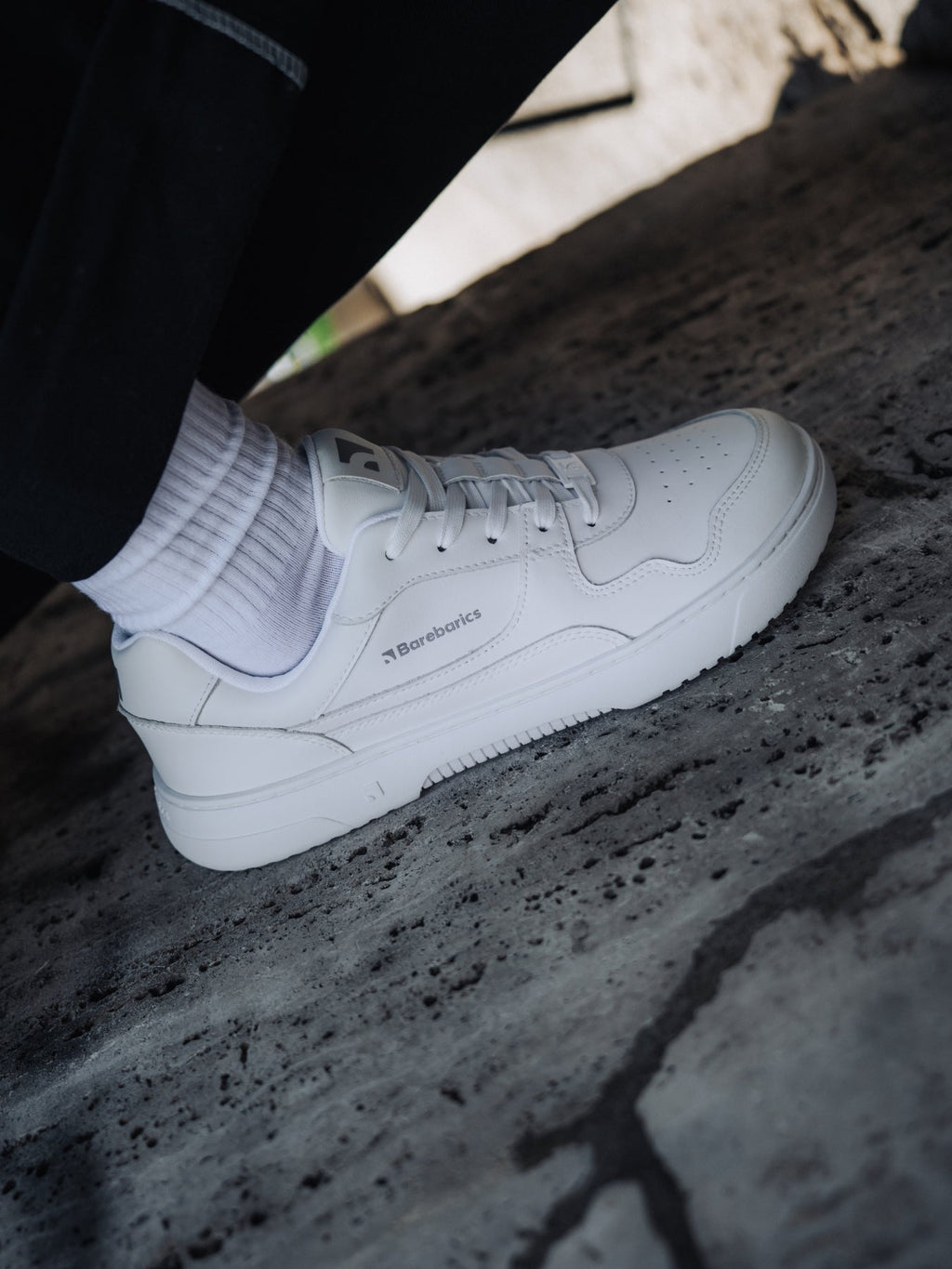 Barefoot Sneakers Barebarics Zing - All White - Barefoot Shoe Store