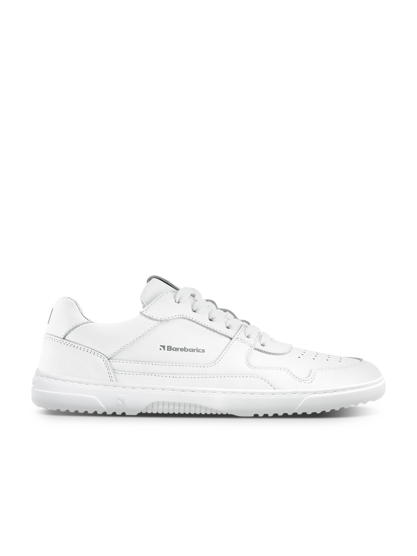 Barefoot Sneakers Barebarics Zing - All White - Leather - Barefoot Shoe Store