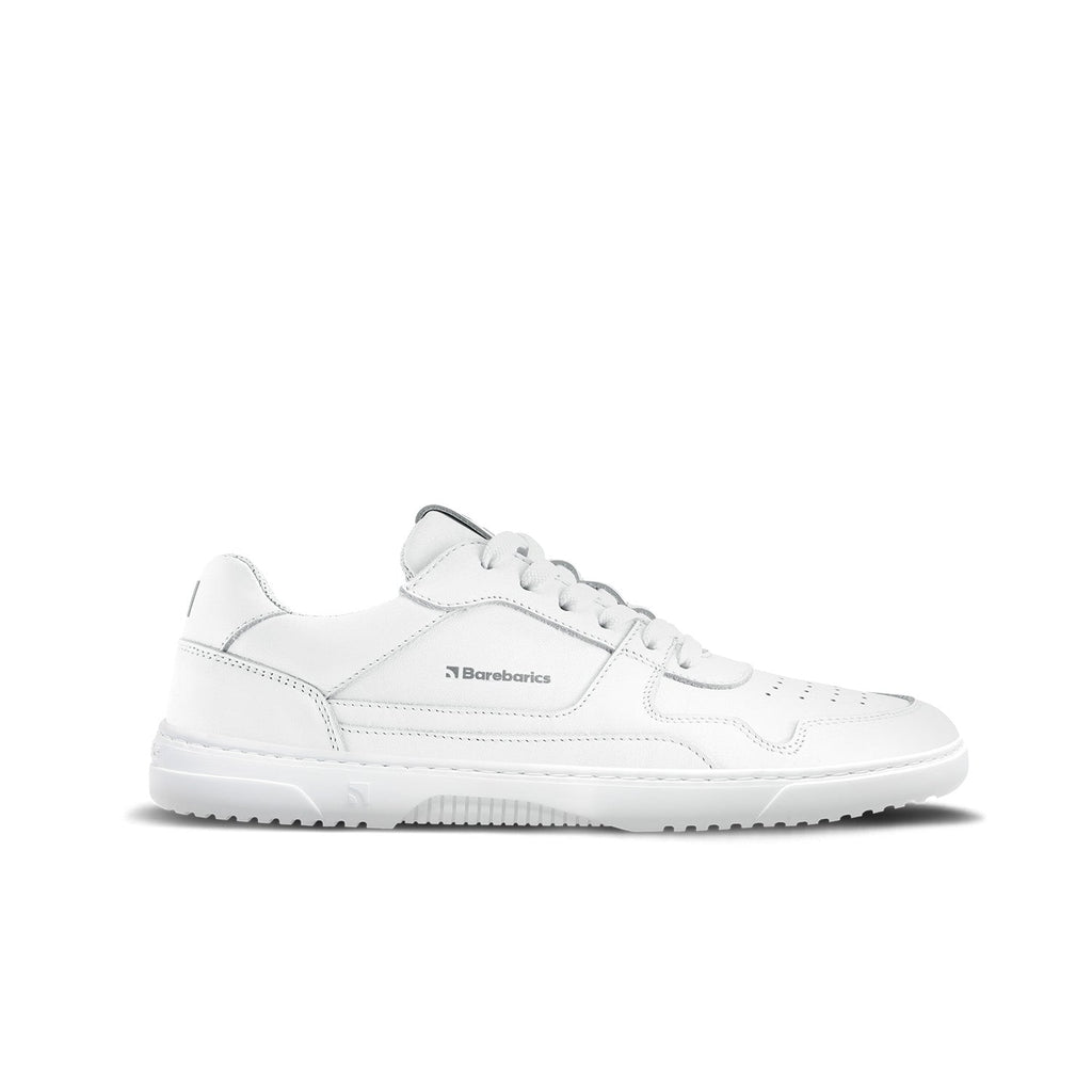 Barefoot Sneakers Barebarics Zing - All White - Leather - Barefoot Shoe Store