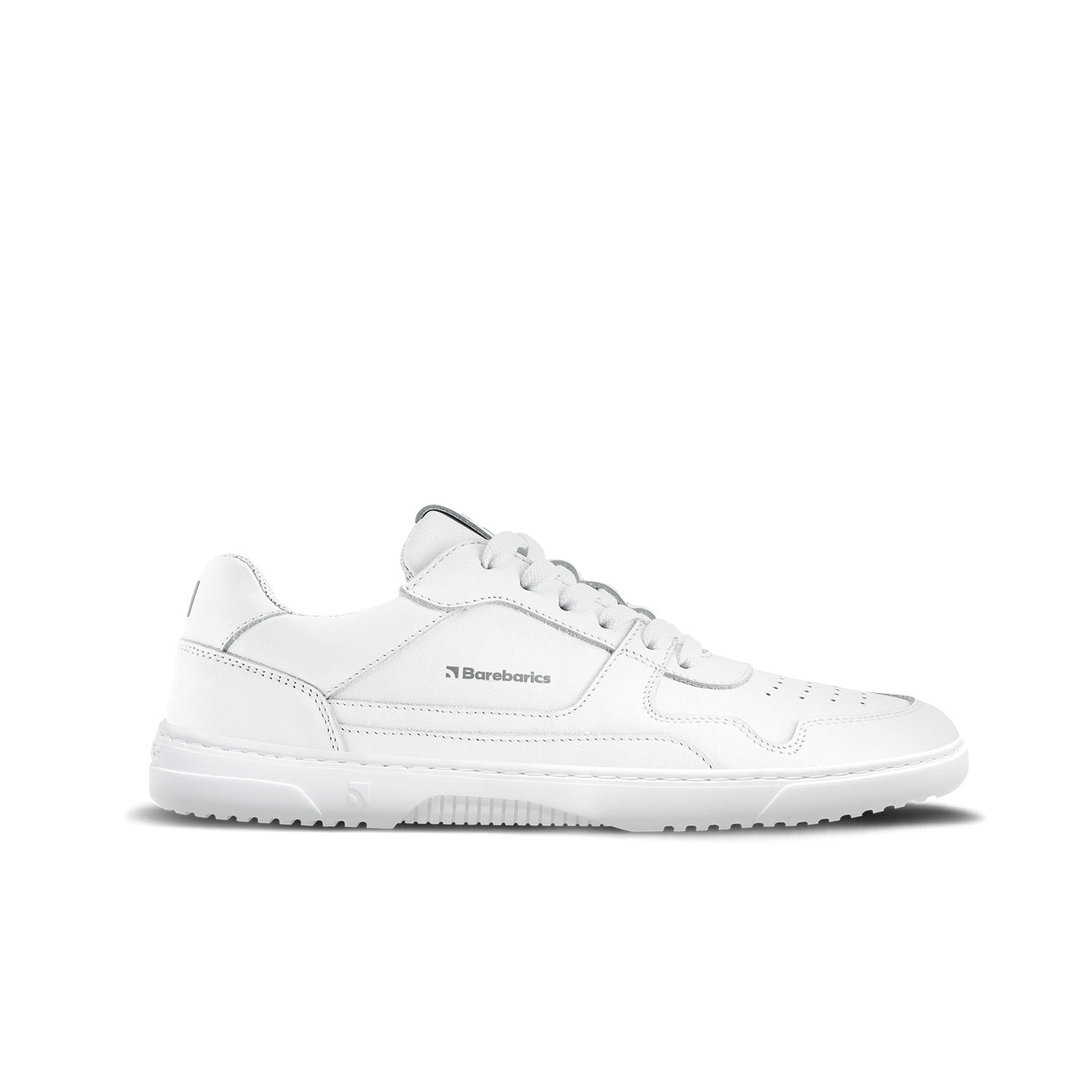 Barefoot Sneakers Barebarics Zing - All White - Leather - Barefoot Shoe Store