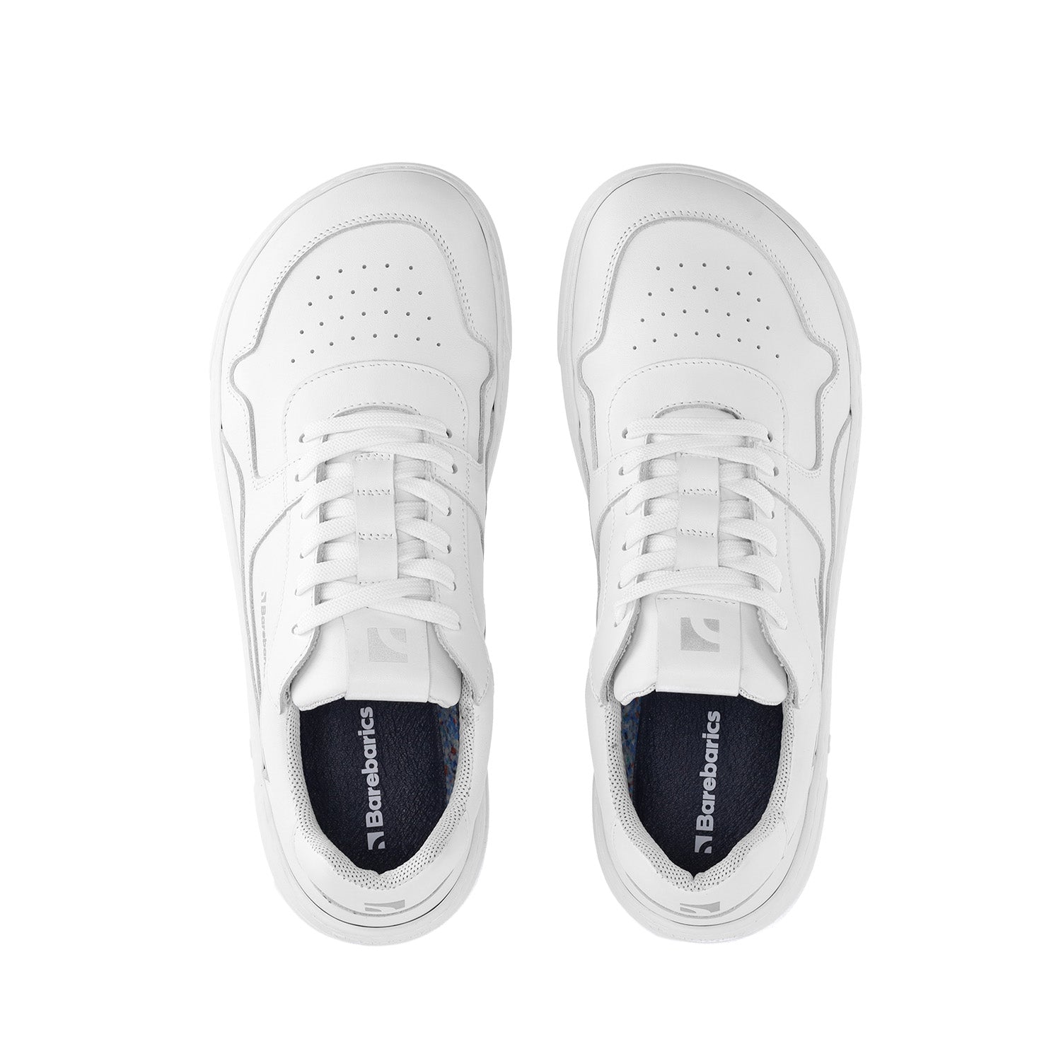 Barefoot Sneakers Barebarics Zing - All White - Leather - Barefoot Shoe Store