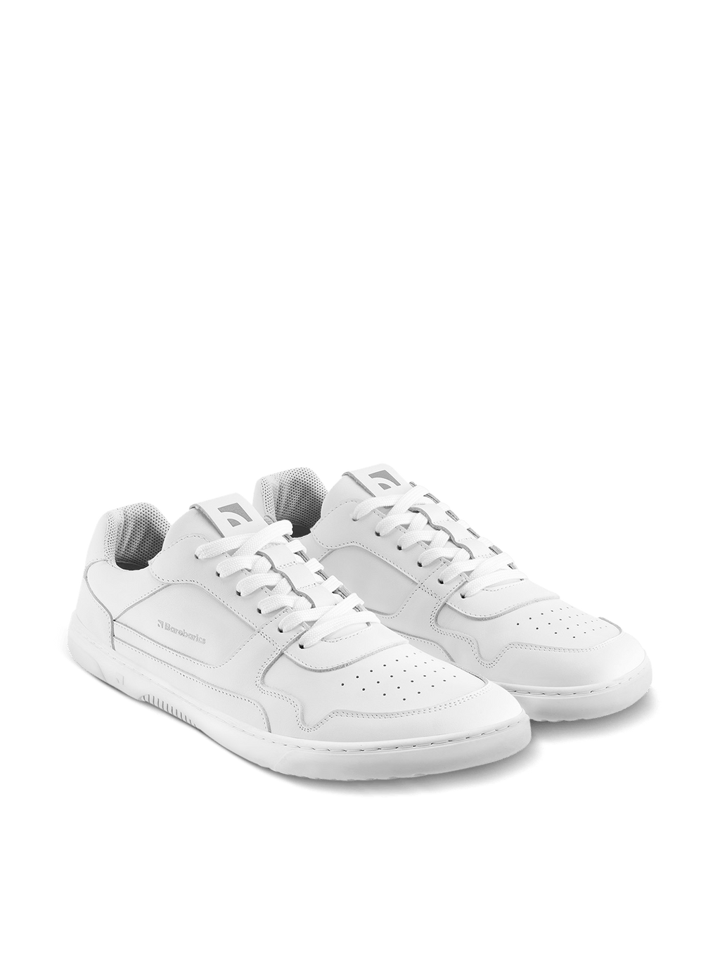 Barefoot Sneakers Barebarics Zing - All White - Leather - Barefoot Shoe Store