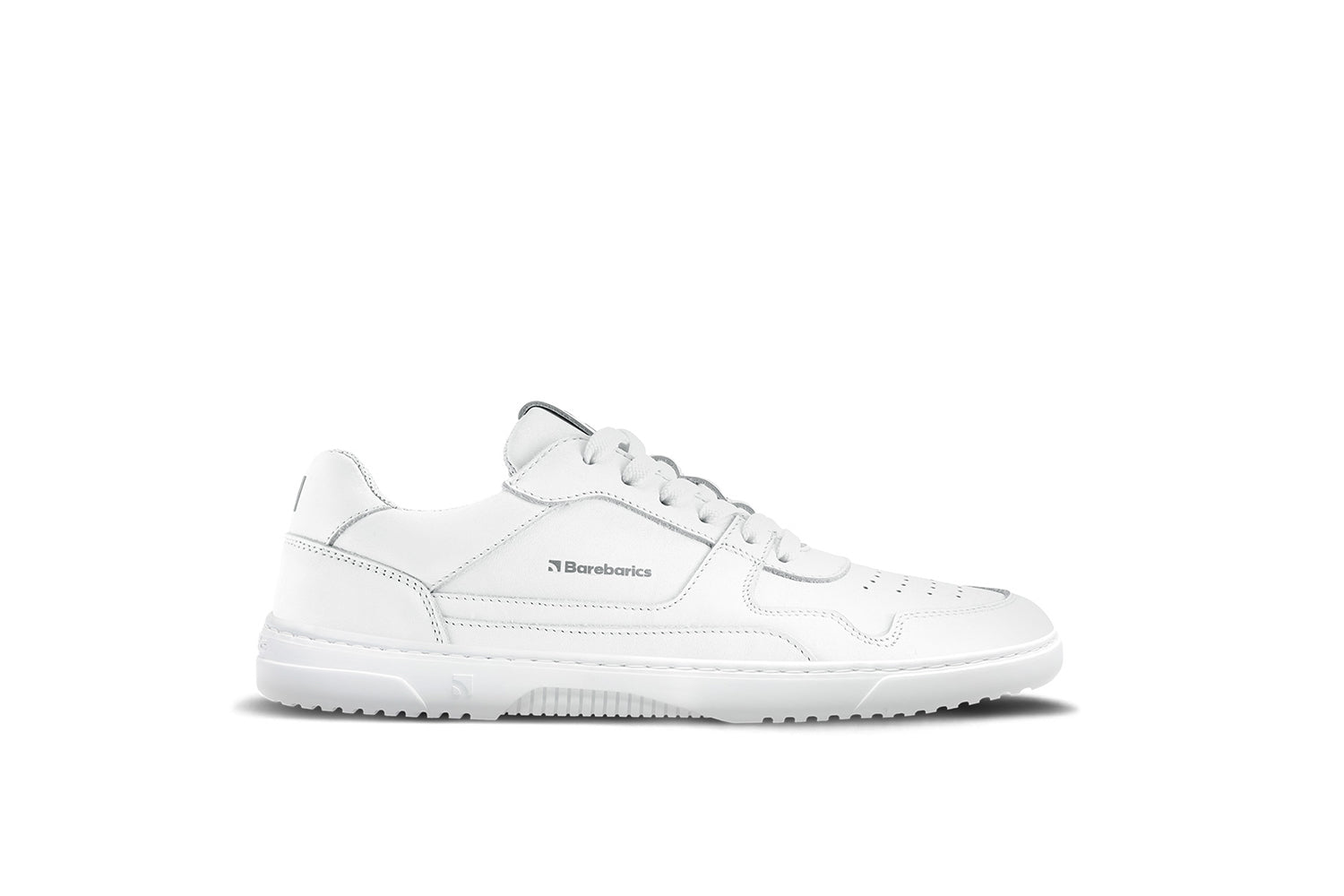 Barefoot Sneakers Barebarics Zing - All White - Leather - Barefoot Shoe Store