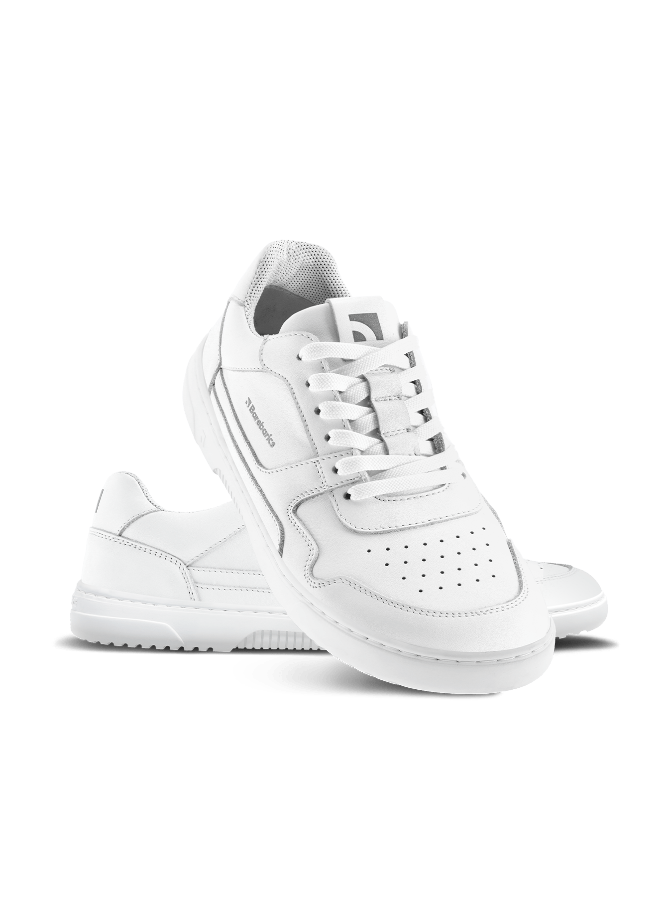 Barefoot Sneakers Barebarics Zing - All White - Leather - Barefoot Shoe Store