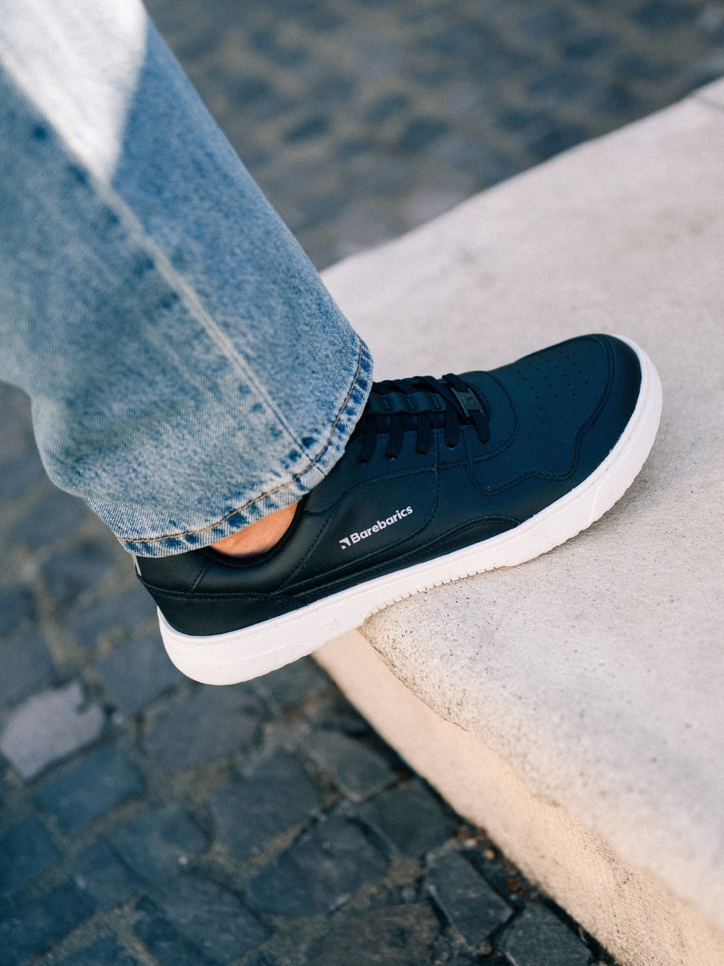 Barefoot Sneakers Barebarics Zing - Black & White - Barefoot Shoe Store