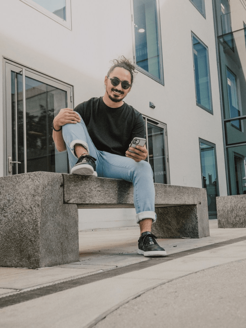 Barefoot Sneakers Barebarics Zing - Black & White - Leather - Barefoot Shoe Store