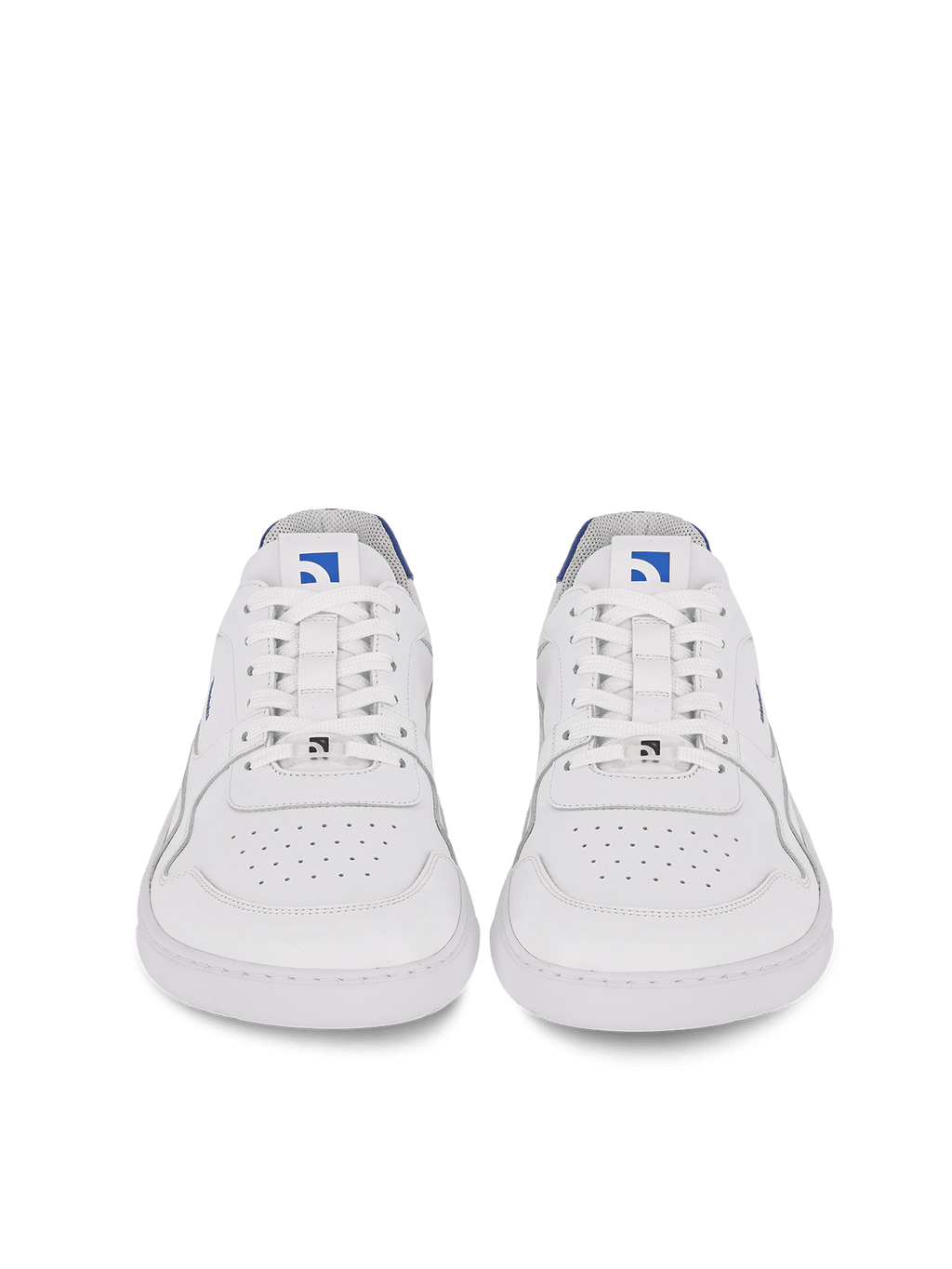 Barefoot Sneakers Barebarics Zing - Brave Men Talk - White & Blue - Barefoot Shoe Store