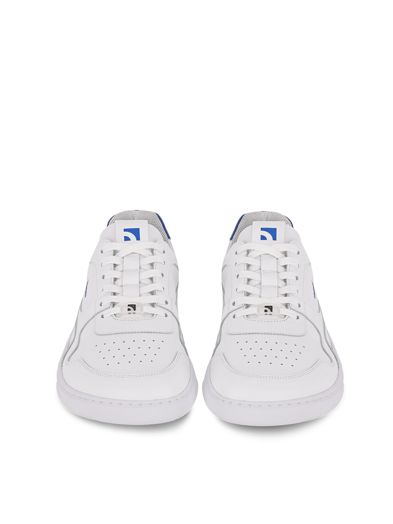 Barefoot Sneakers Barebarics Zing - Brave Men Talk - White & Blue - Barefoot Shoe Store