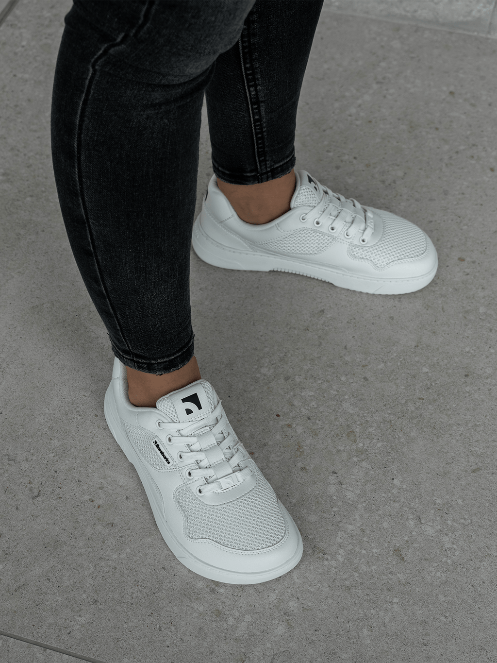 Barefoot Sneakers Barebarics Zing - Fresh - All White - Barefoot Shoe Store