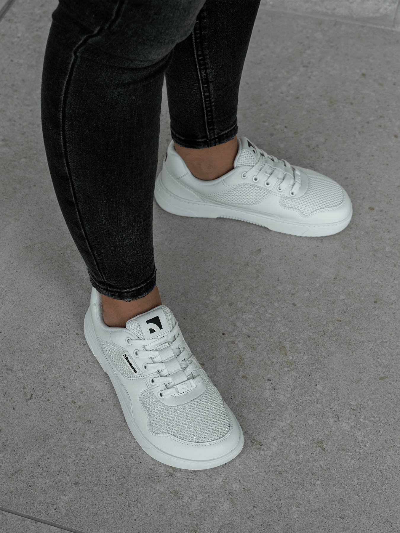 Barefoot Sneakers Barebarics Zing - Fresh - All White - Barefoot Shoe Store