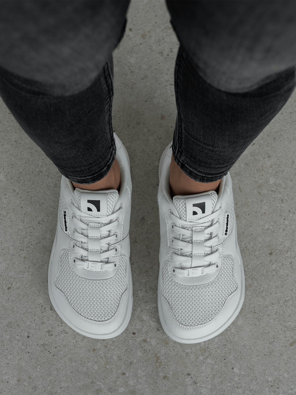 Barefoot Sneakers Barebarics Zing - Fresh - All White - Barefoot Shoe Store