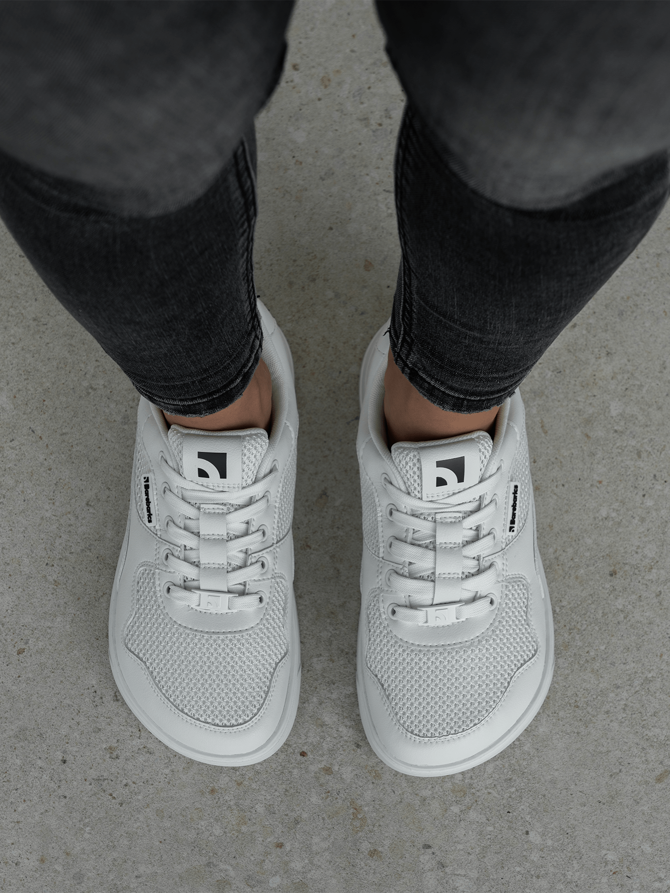 Barefoot Sneakers Barebarics Zing - Fresh - All White - Barefoot Shoe Store