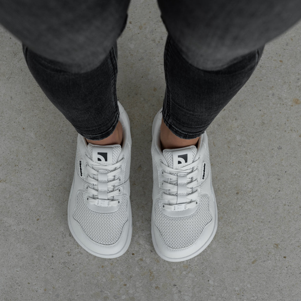 Barefoot Sneakers Barebarics Zing - Fresh - All White - Barefoot Shoe Store