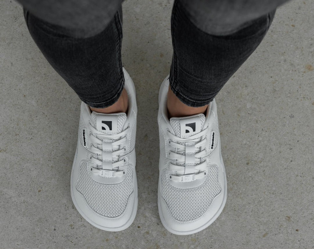 Barefoot Sneakers Barebarics Zing - Fresh - All White - Barefoot Shoe Store