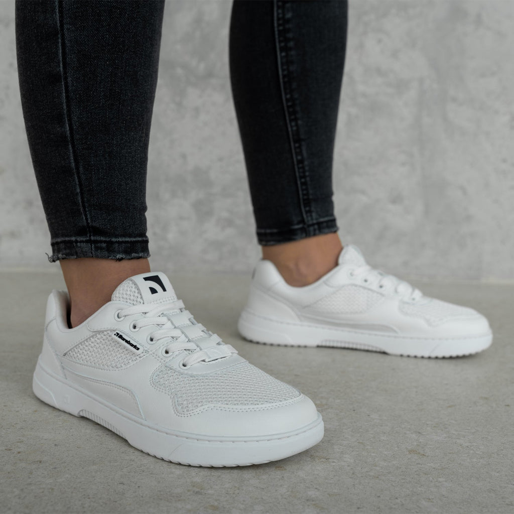 Barefoot Sneakers Barebarics Zing - Fresh - All White - Barefoot Shoe Store