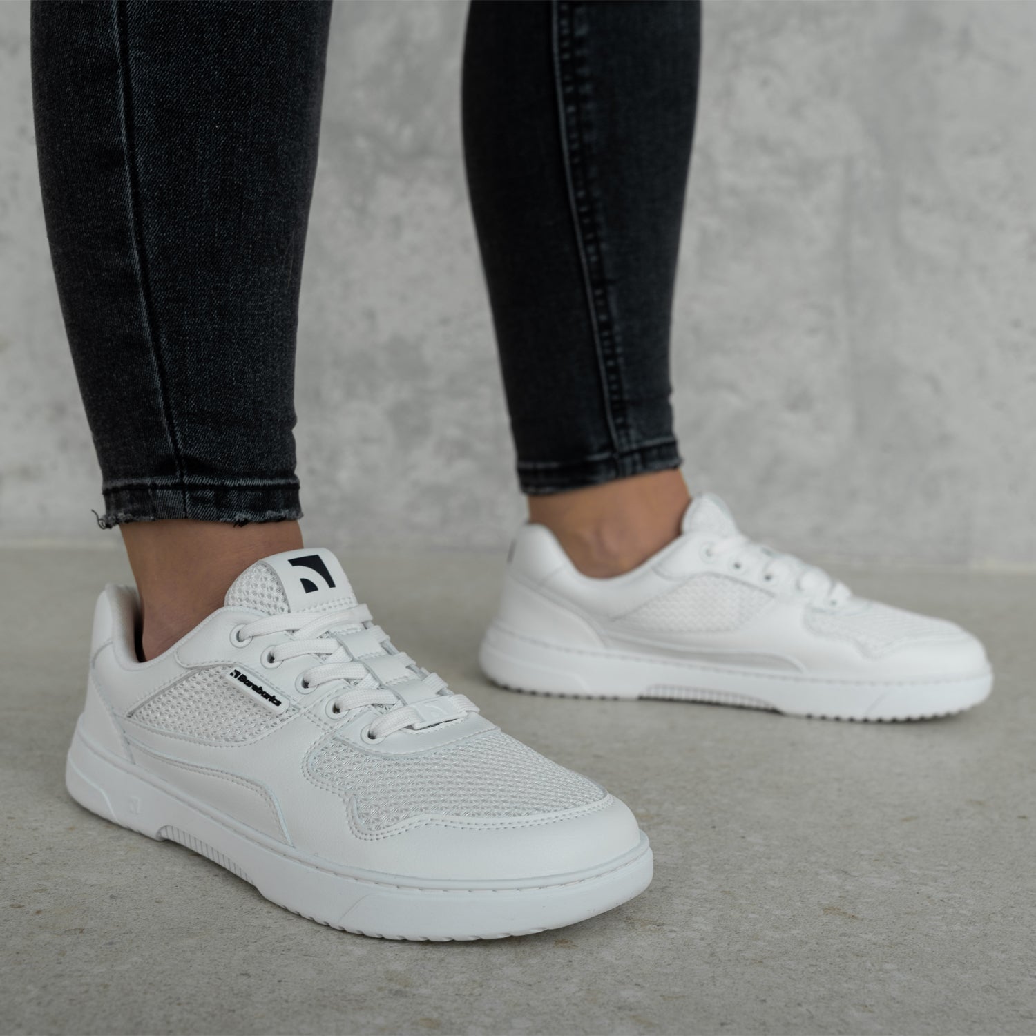 Barefoot Sneakers Barebarics Zing - Fresh - All White - Barefoot Shoe Store