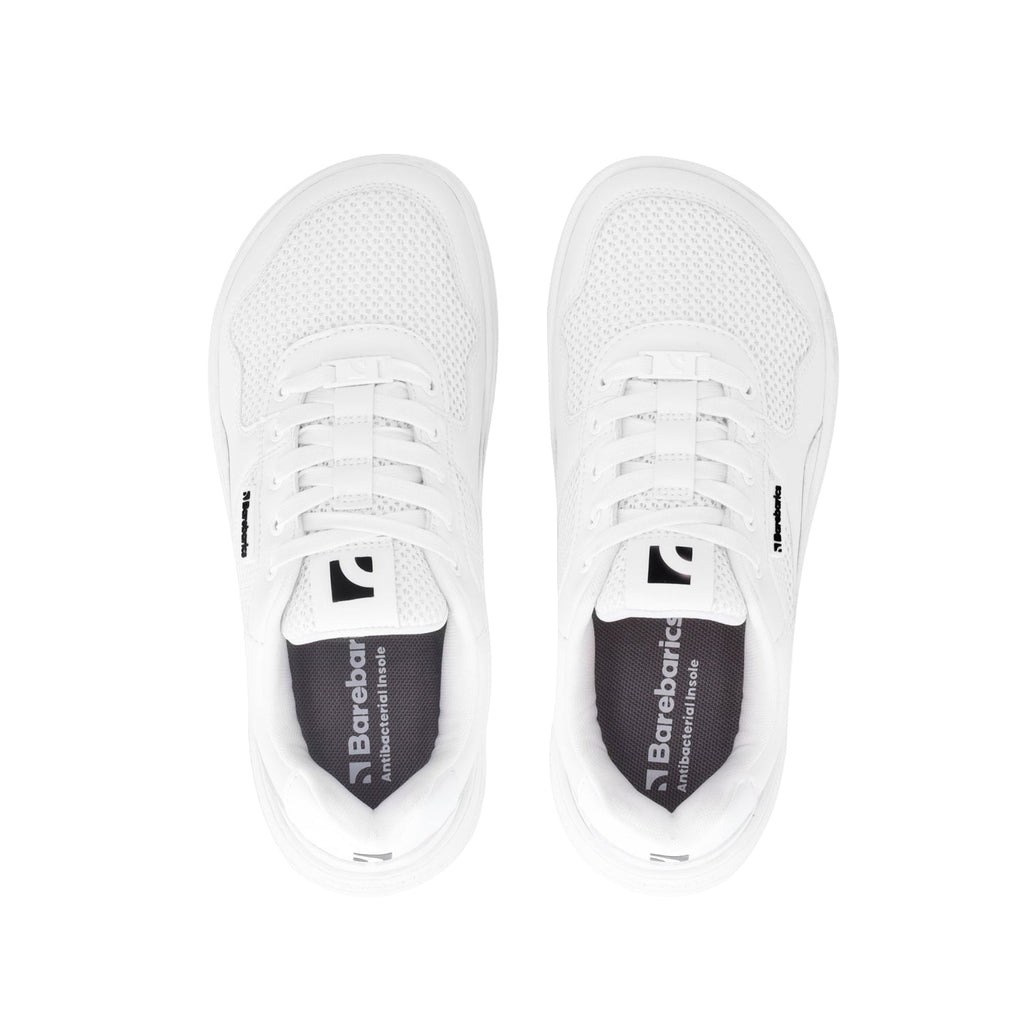 Barefoot Sneakers Barebarics Zing - Fresh - All White - Barefoot Shoe Store