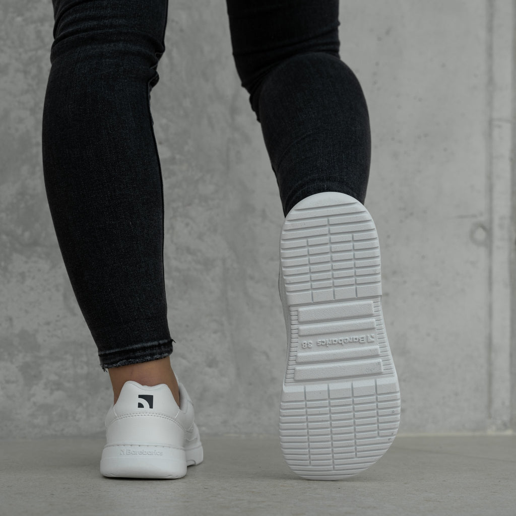 Barefoot Sneakers Barebarics Zing - Fresh - All White - Barefoot Shoe Store