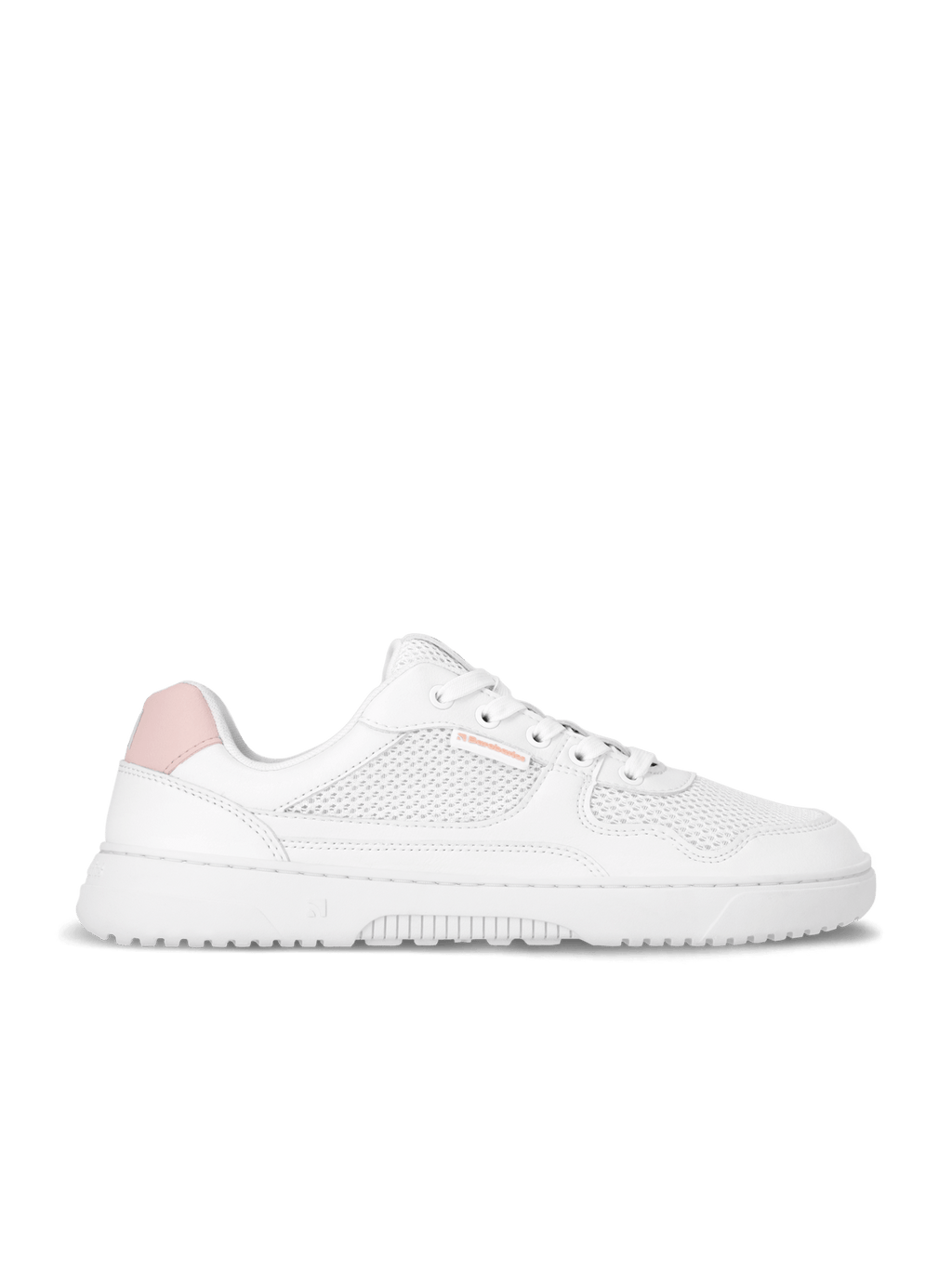 Barefoot Sneakers Barebarics Zing - Fresh - White & Coral Pink - Barefoot Shoe Store