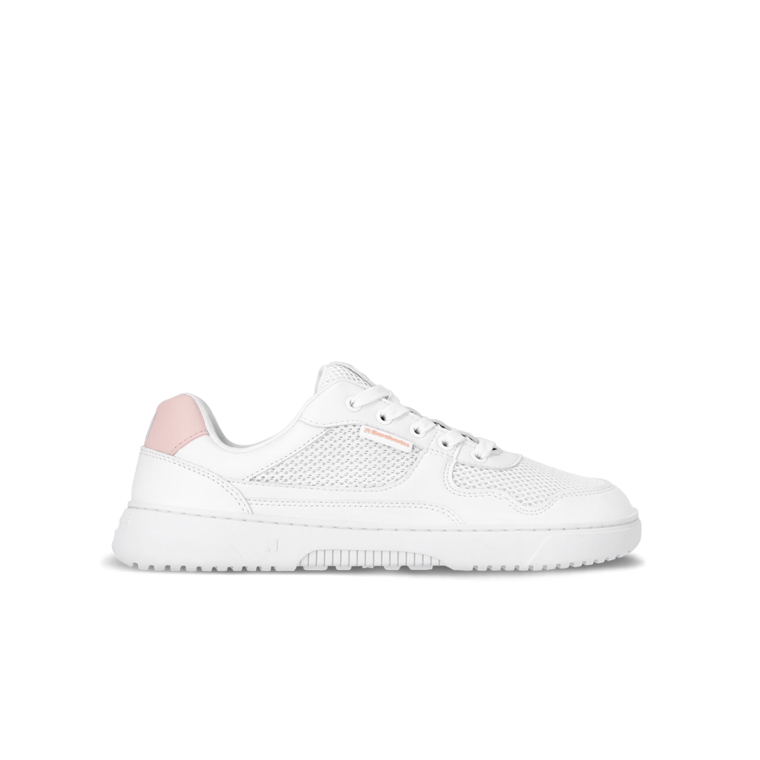 Barefoot Sneakers Barebarics Zing - Fresh - White & Coral Pink - Barefoot Shoe Store