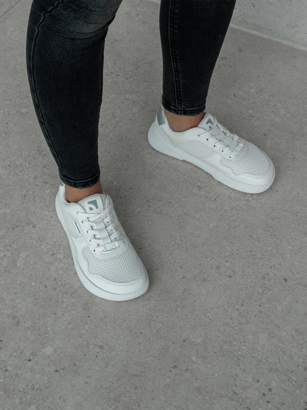 Barefoot Sneakers Barebarics Zing - Fresh - White & Silver - Barefoot Shoe Store