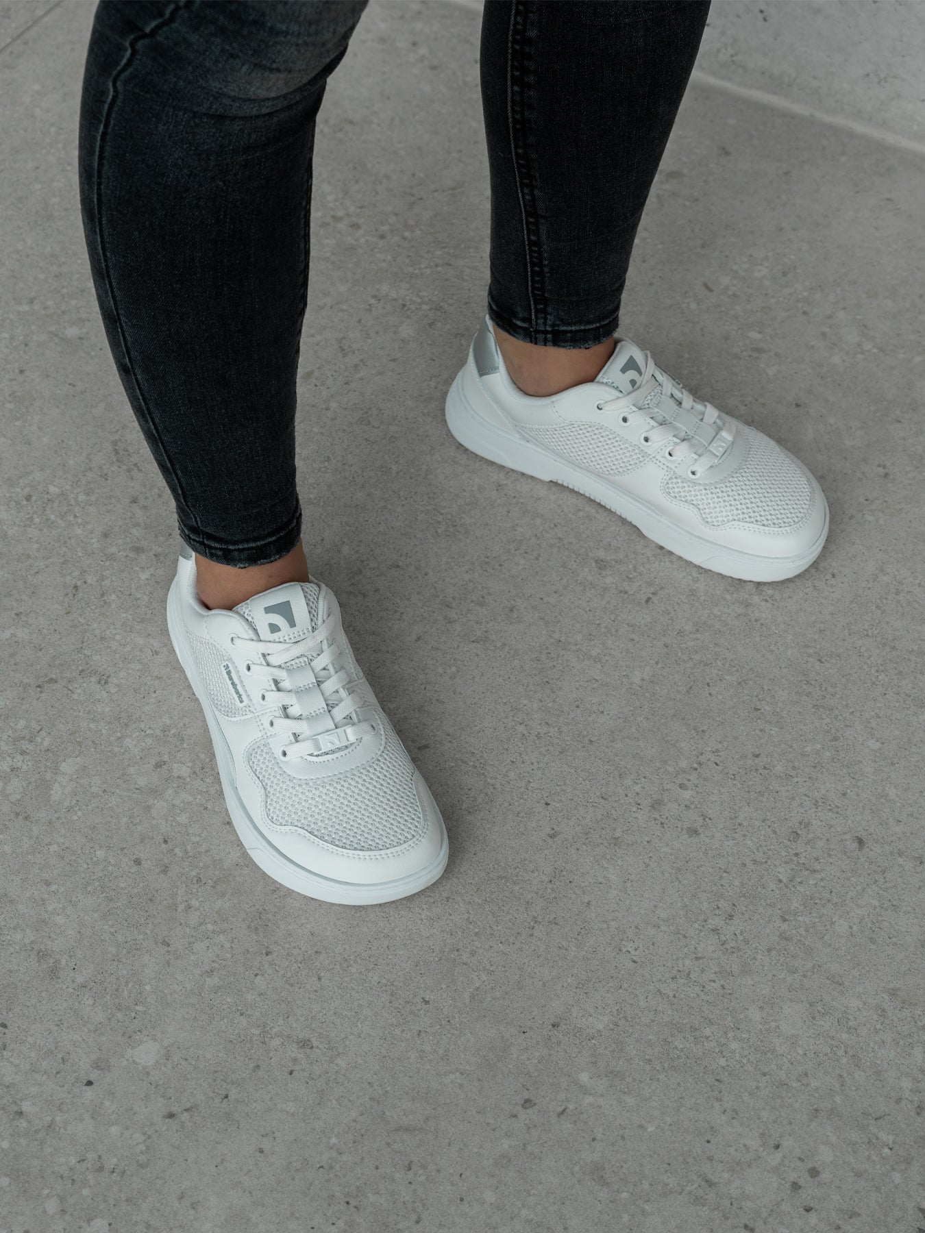 Barefoot Sneakers Barebarics Zing - Fresh - White & Silver - Barefoot Shoe Store