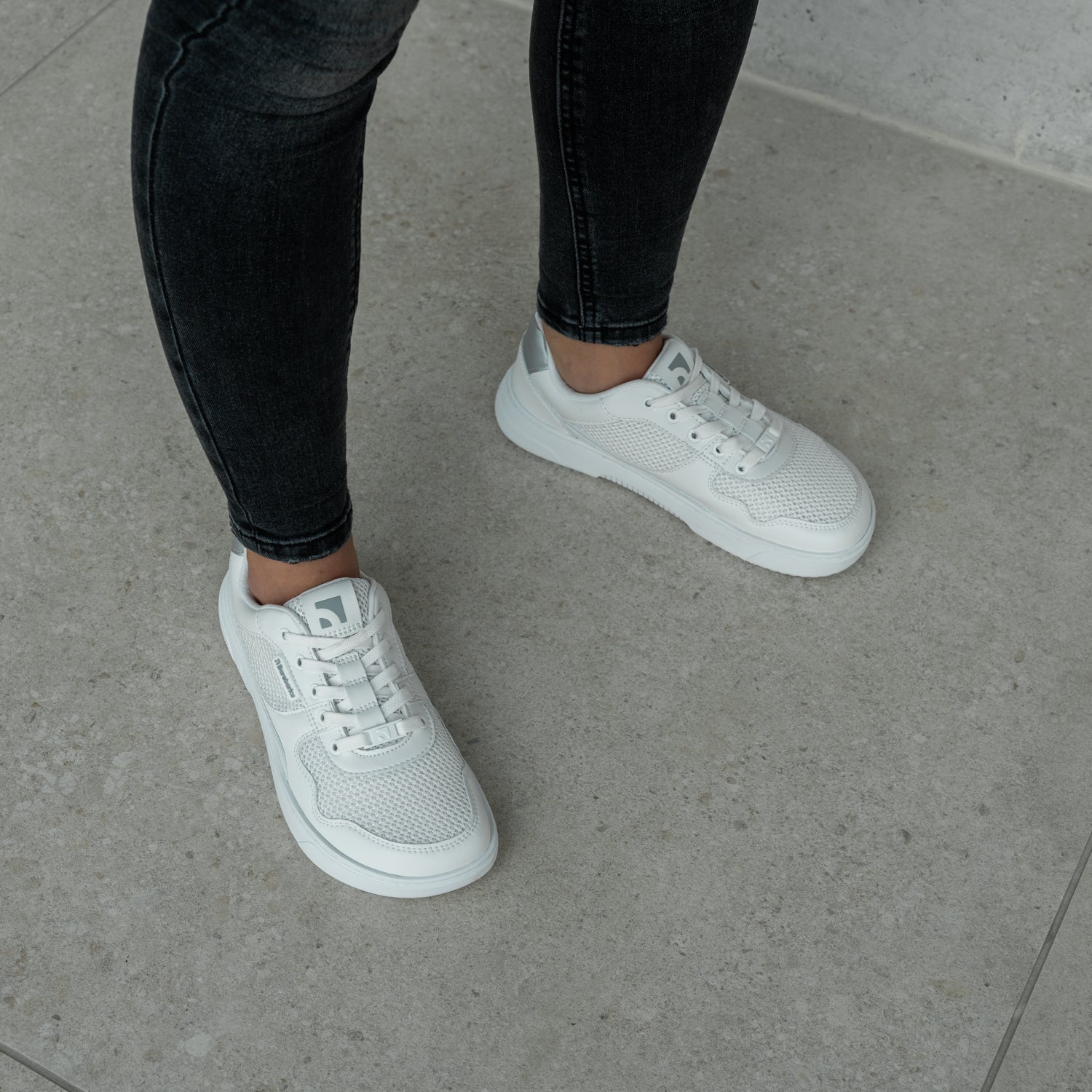 Barefoot Sneakers Barebarics Zing - Fresh - White & Silver - Barefoot Shoe Store