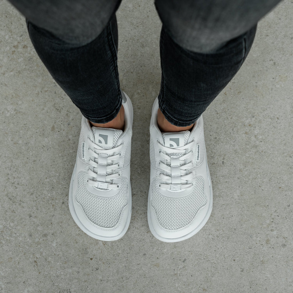 Barefoot Sneakers Barebarics Zing - Fresh - White & Silver - Barefoot Shoe Store