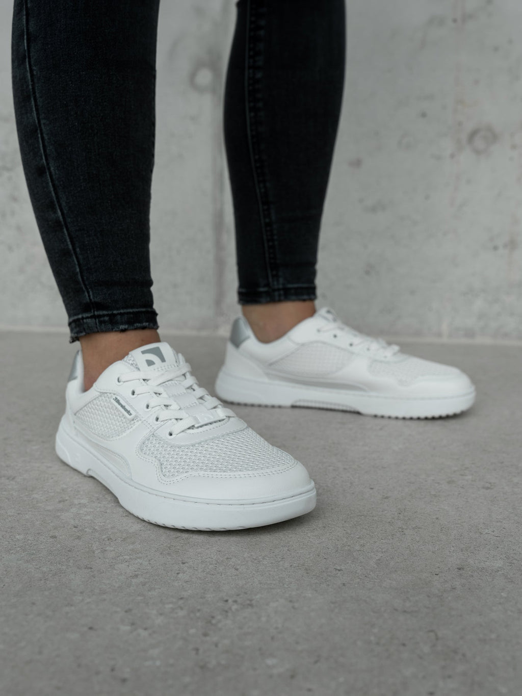 Barefoot Sneakers Barebarics Zing - Fresh - White & Silver - Barefoot Shoe Store