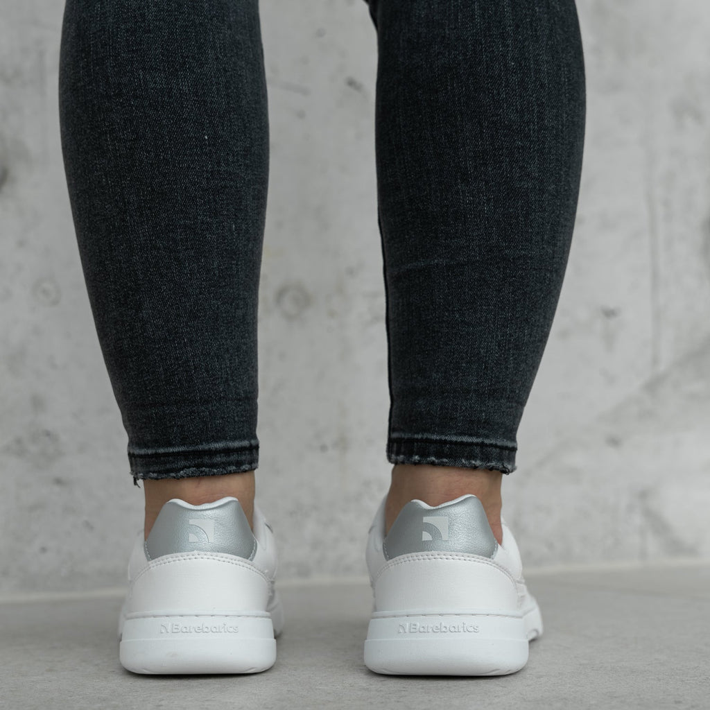 Barefoot Sneakers Barebarics Zing - Fresh - White & Silver - Barefoot Shoe Store