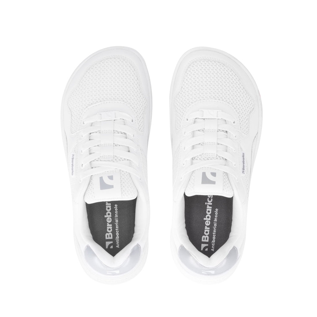 Barefoot Sneakers Barebarics Zing - Fresh - White & Silver - Barefoot Shoe Store