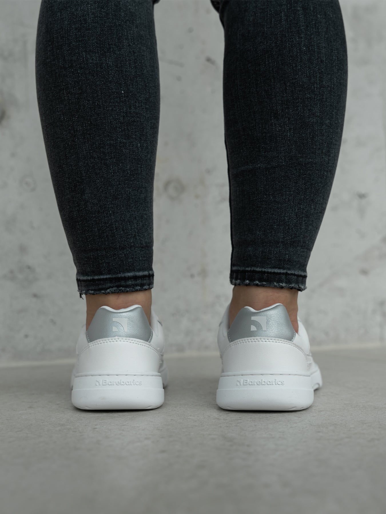 Barefoot Sneakers Barebarics Zing - Fresh - White & Silver - Barefoot Shoe Store