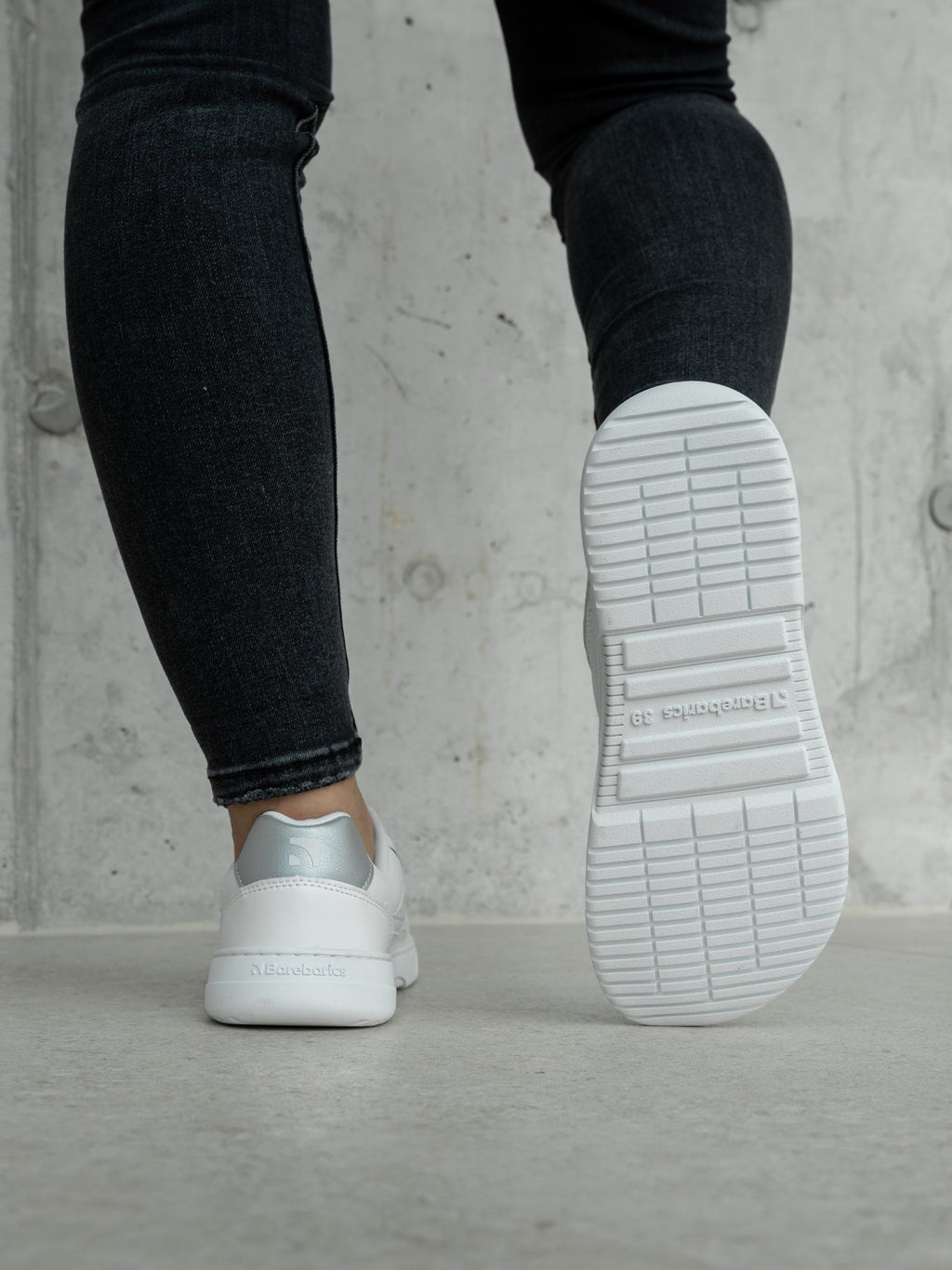 Barefoot Sneakers Barebarics Zing - Fresh - White & Silver - Barefoot Shoe Store