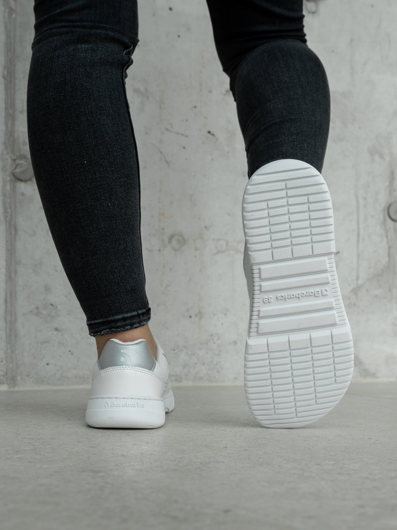 Barefoot Sneakers Barebarics Zing - Fresh - White & Silver - Barefoot Shoe Store