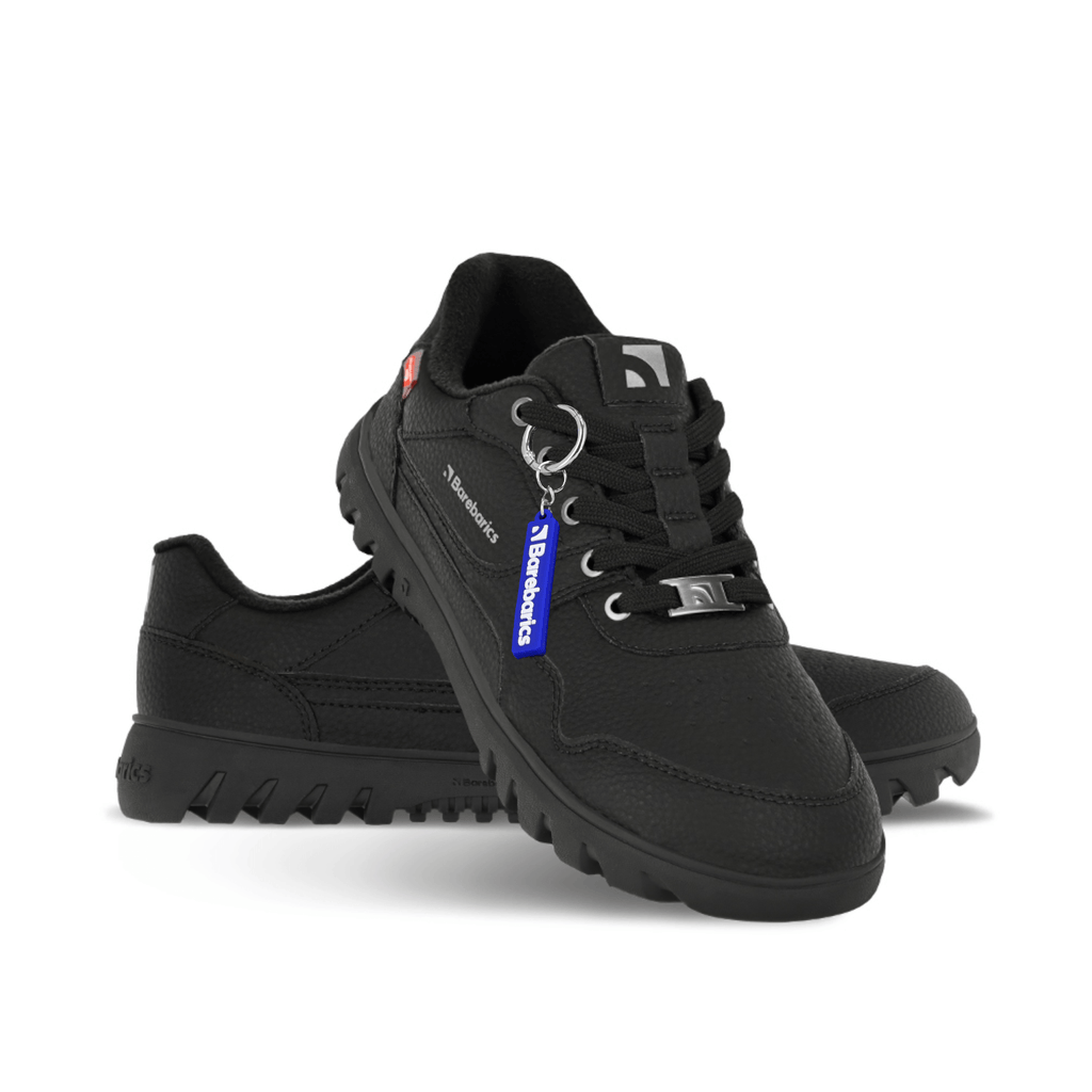 Barefoot Sneakers Barebarics Zing Frost - All Black - Barefoot Shoe Store