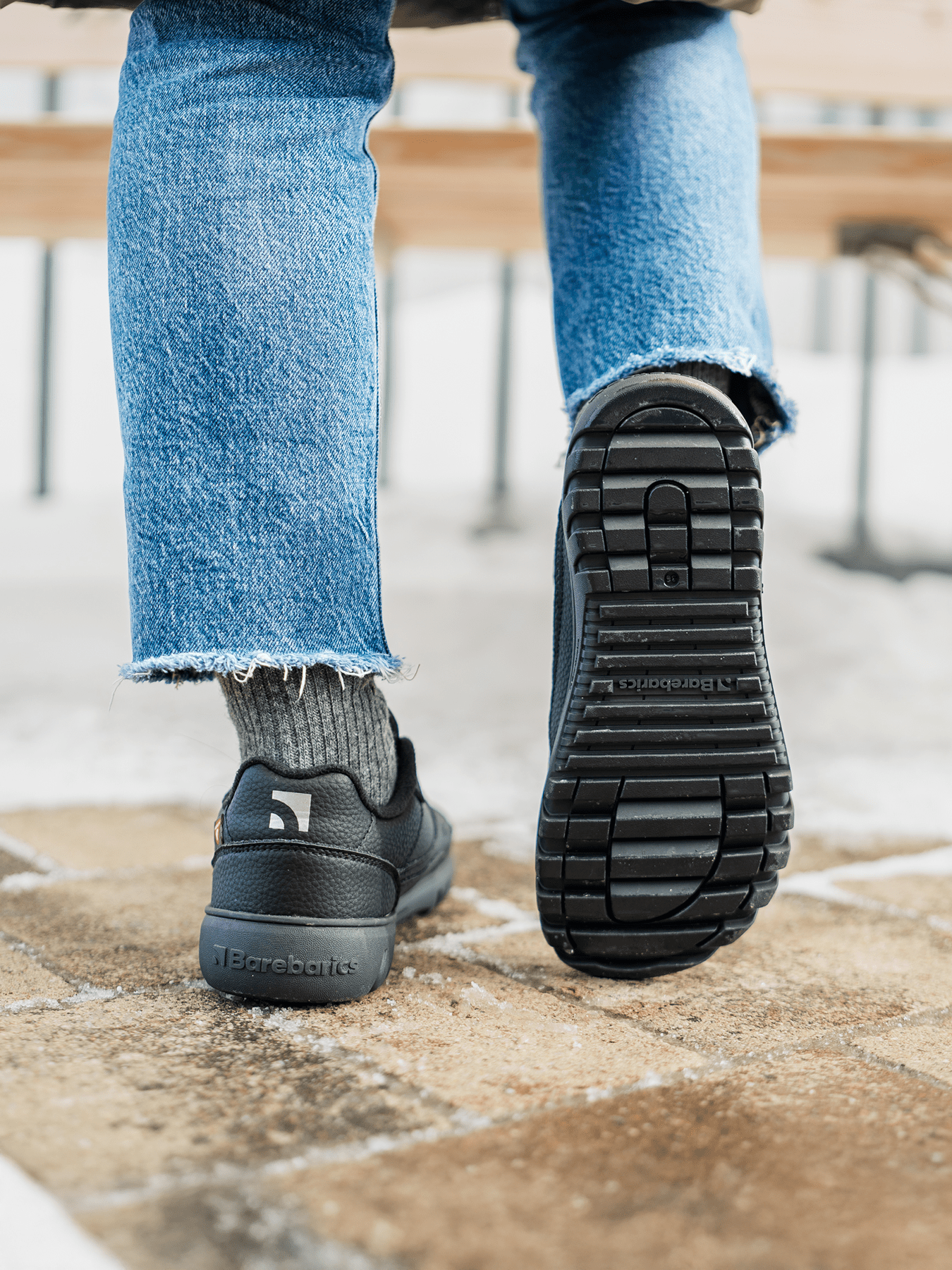 Barefoot Sneakers Barebarics Zing Frost - All Black - Barefoot Shoe Store