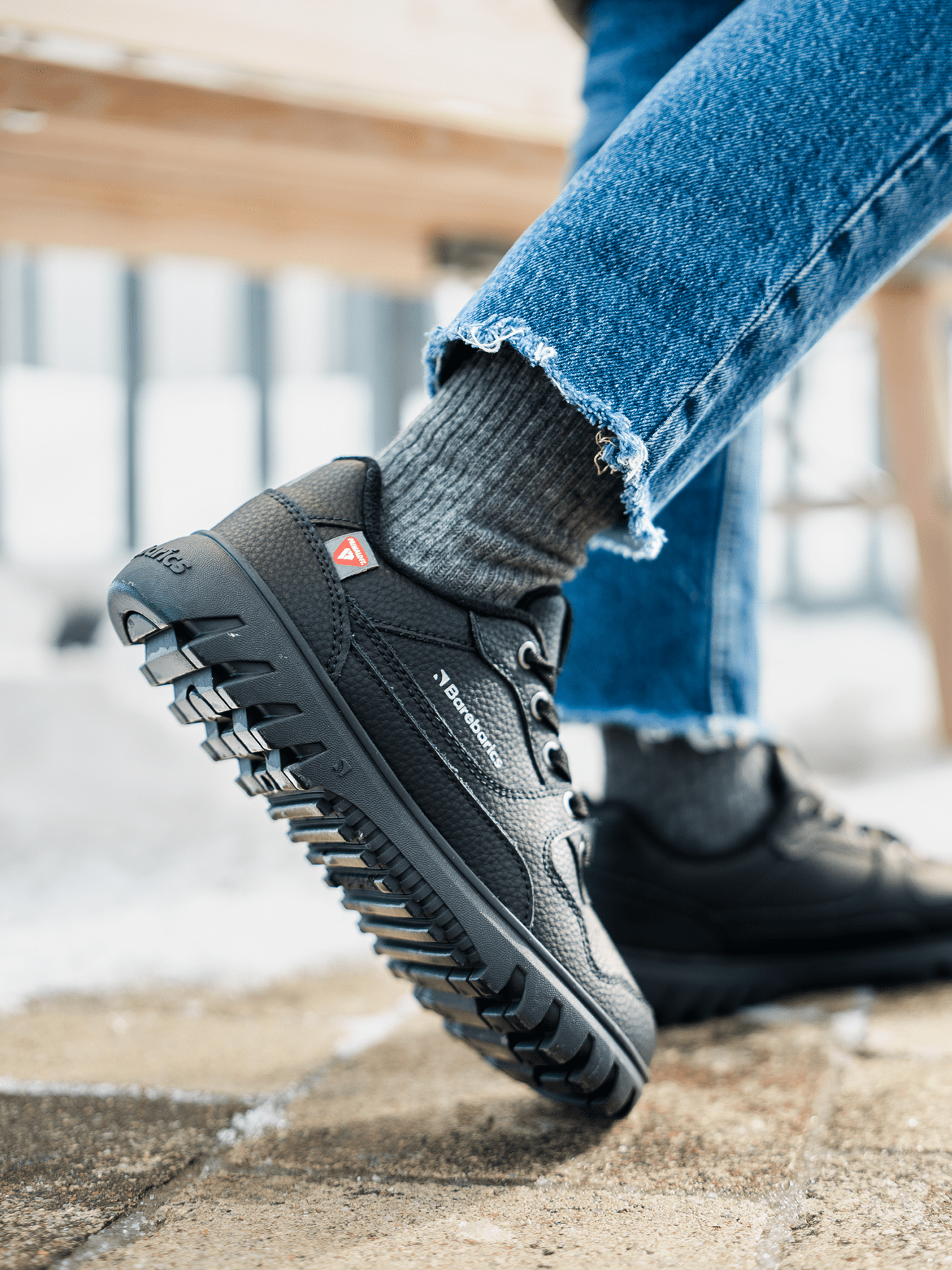 Barefoot Sneakers Barebarics Zing Frost - All Black - Barefoot Shoe Store