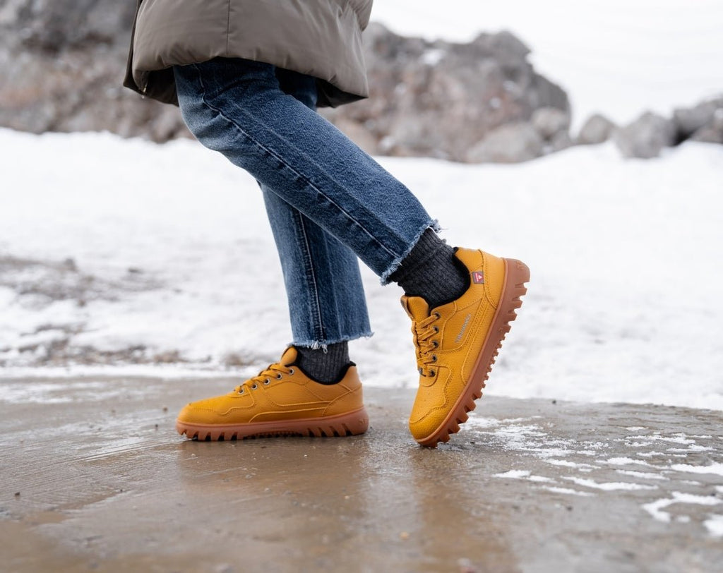 Barefoot Sneakers Barebarics Zing Frost - Light Caramel - Barefoot Shoe Store