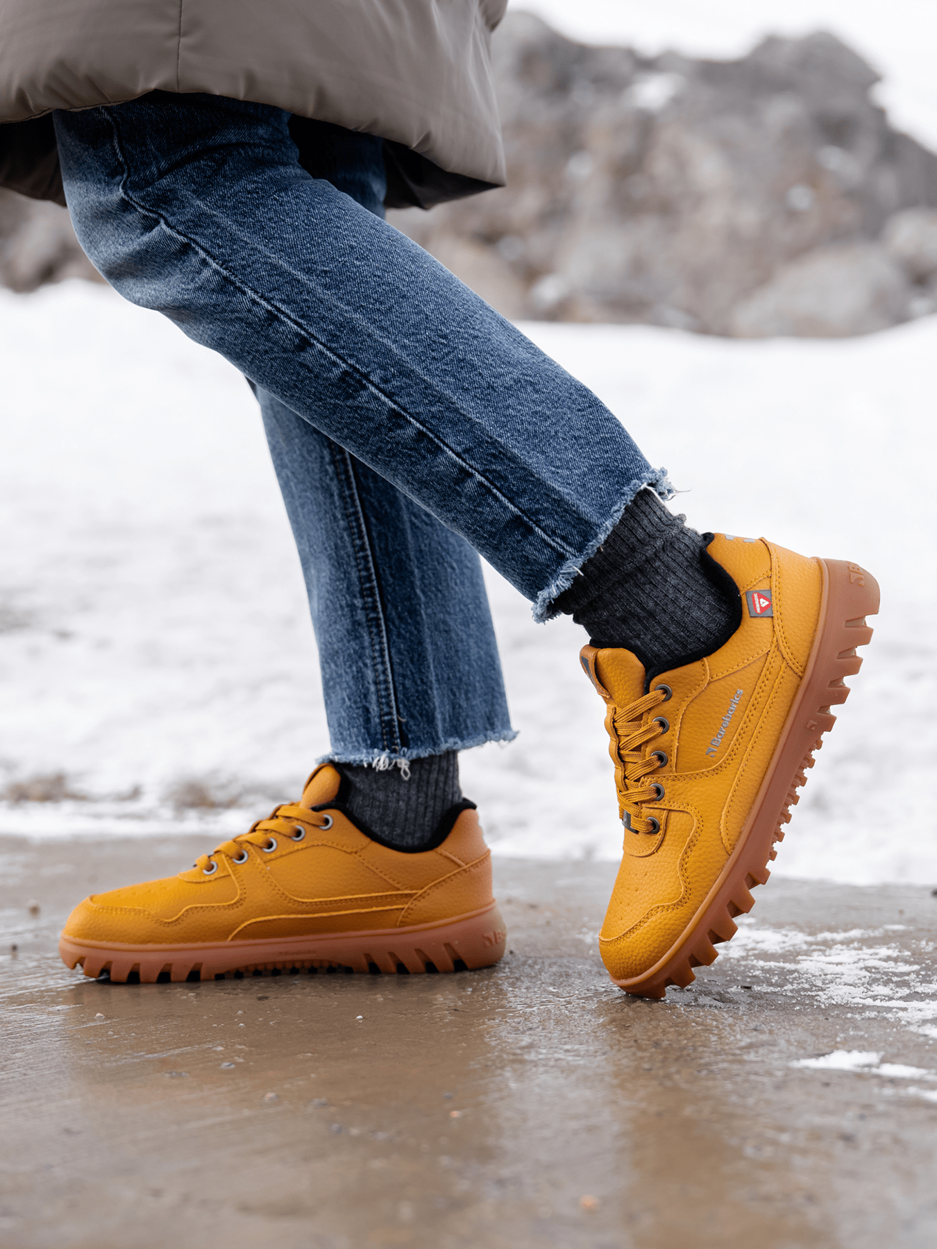 Barefoot Sneakers Barebarics Zing Frost - Light Caramel - Barefoot Shoe Store