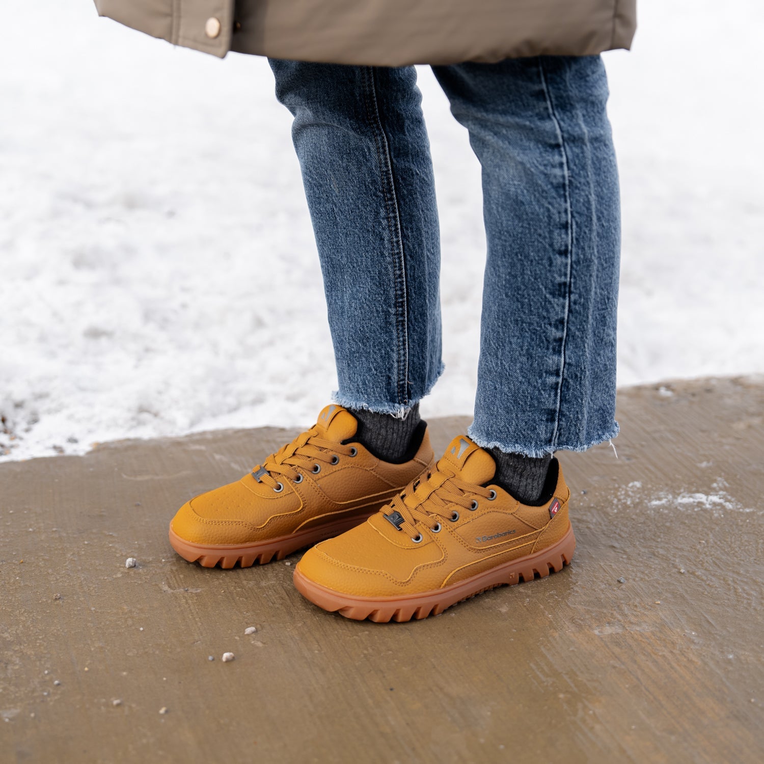 Barefoot Sneakers Barebarics Zing Frost - Light Caramel - Barefoot Shoe Store