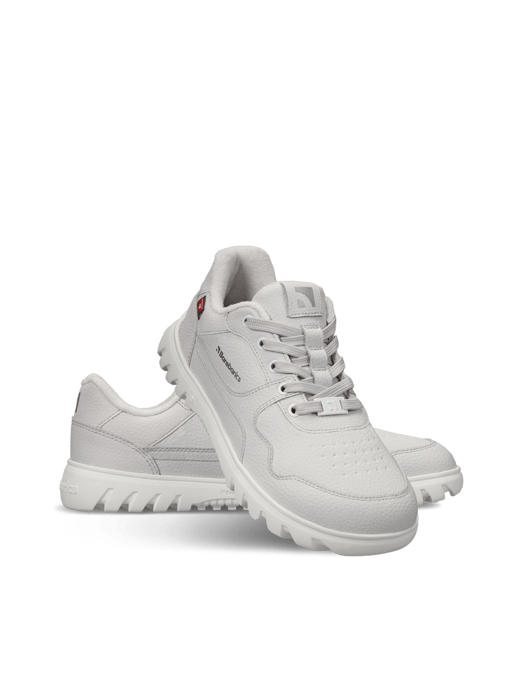 Barefoot Sneakers Barebarics Zing Frost - Light Grey & White - Barefoot Shoe Store