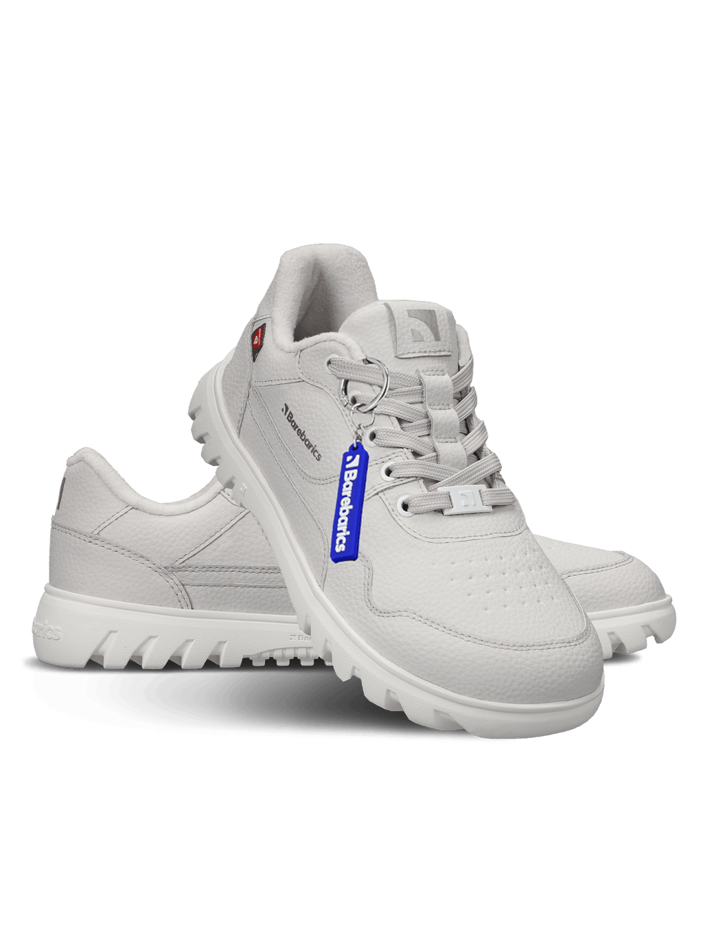 Barefoot Sneakers Barebarics Zing Frost - Light Grey & White - Barefoot Shoe Store