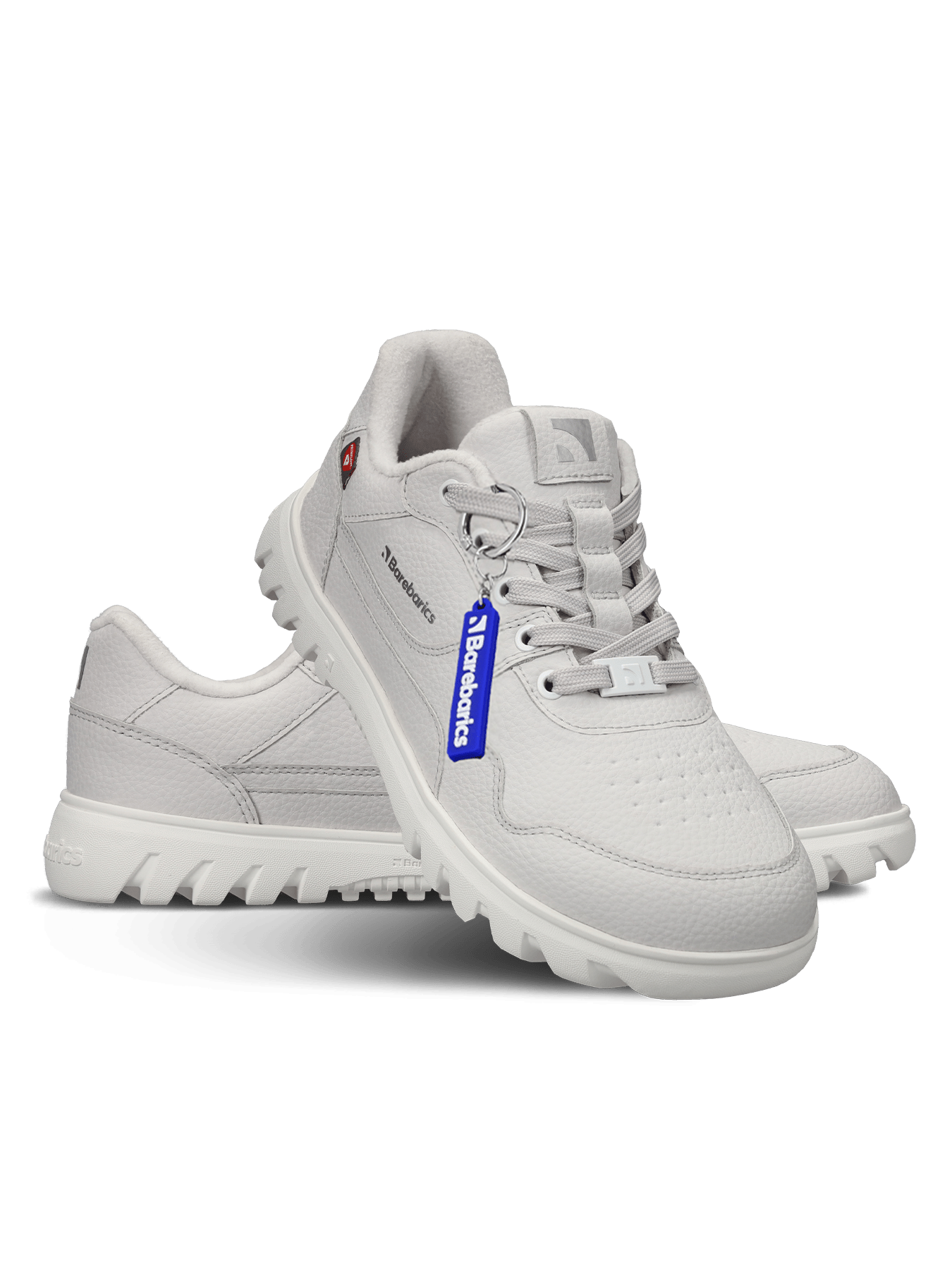 Barefoot Sneakers Barebarics Zing Frost - Light Grey & White - Barefoot Shoe Store