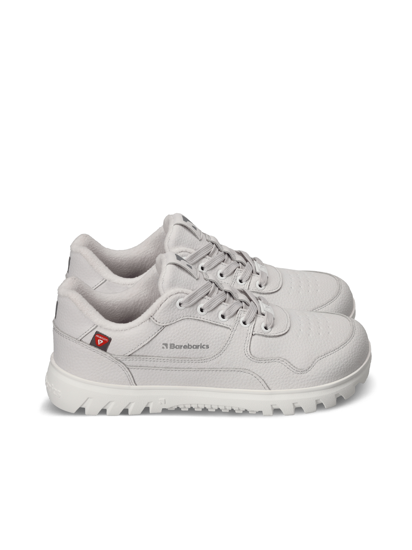 Barefoot Sneakers Barebarics Zing Frost - Light Grey & White - Barefoot Shoe Store